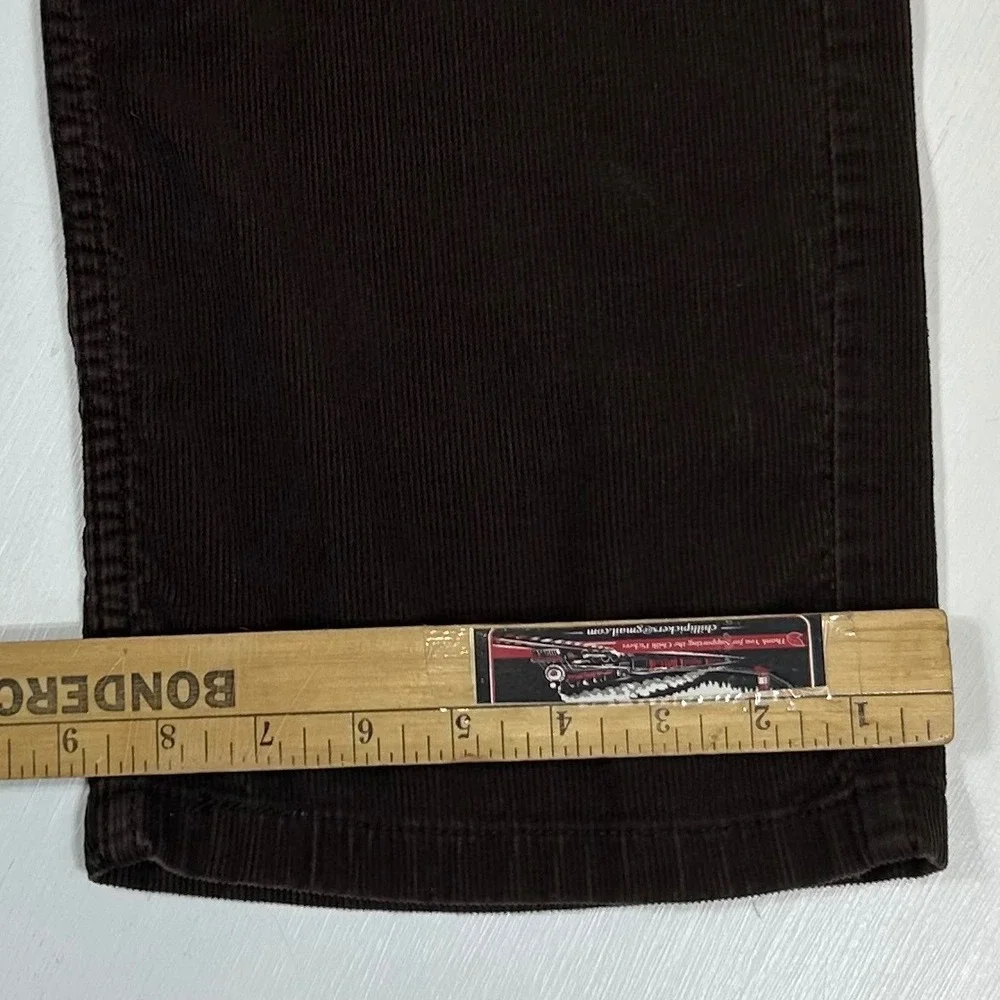 Levis 752 Mens Brown Corduroy Straight Leg Pants W39 L31 00752-0092 VTG 90s